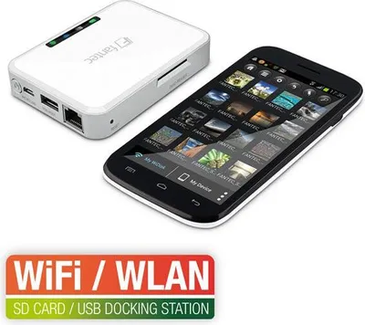 Produktbild von FANTEC MWiD25-DS weiss Mobile WLAN Docking Station