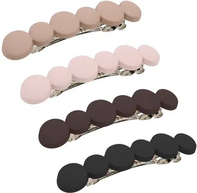 Produktbild von Vier Stück französisch Vintage-Haarclips für Frauen, kleine automatische Haarspangen für dünnes Haar