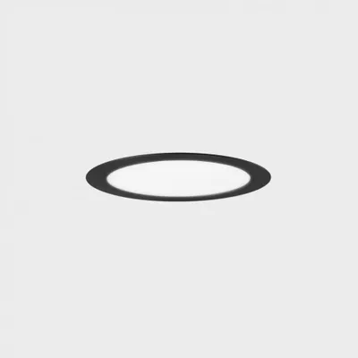 Image de KOHL LIGHTING Luminaire encastré DISC, diamètre du cadre 120 mm, noir, 8 W, IRC 80, 4000 K, non gradable