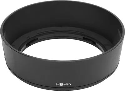 Zdjęcie produktu dla Osłona obiektywu HB 45, odwracalna, okrągła, odpowiednia do D5100, D3200, D60, 18-55 mm, czarna