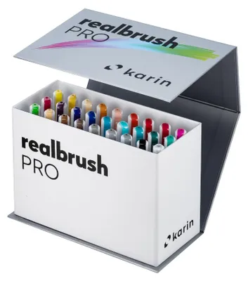 Image de KARIN Realbrush Pro Mini Box Set avec 26 pinceaux, 1 blender étui exclusif