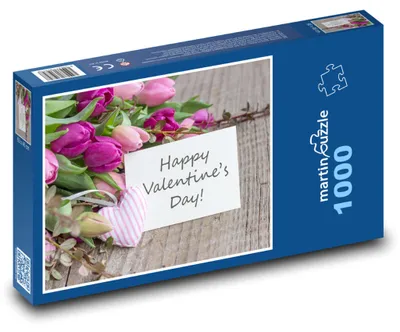 Obrázok produktu pre Puzzle 1000 Tulipány na Valentína - martinpuzzle
