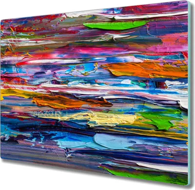 Produktbild von Coloray Herdabdeckplatte 60x52 cm Schneidebrett Kochplattenabdeckung Küchenbrett Hackbrett - bunte Farbe