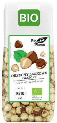 ORZECHY LASKOWE BLANSZOWANE PRAŻONE BIO 100 g - BIO PLANET