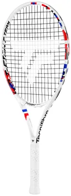 Immagine prodotto di Racchetta da tennis TECNIFIBRE TFIGHT TEAM 25, modello 2026, per bambini, colore bianco, dimensioni 25 pollici