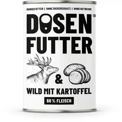 Produktbild von Schnauze & Co. Dosenfutter Wild mit Kartoffel 6 x 800g