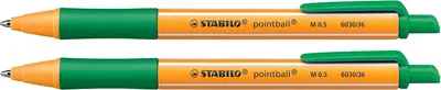 Obrázek produktu pro STABILO pointball, popisovač - Sada 2 kusů - Zelená