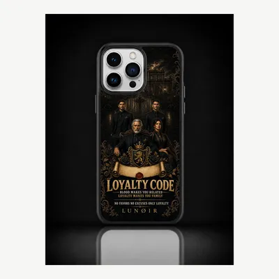 Zdjęcie produktu dla Etui ochronne do iPhone 14 Pro Max z motywem "lojalność" – LUNØIR ©