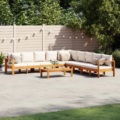 Produktbild von "2025"cloris 6-tlg. Garten-Sofagarnitur mit Kissen Massivholz Akazie,Gartenset Sitzgruppe CHY61137