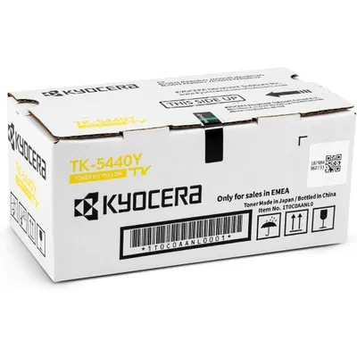Produktbild von Kyocera TK-5440Y Toner Gelb. Original Tonerkartusche für bis zu 2400 Seiten. Toner Drucker kompatibel für PA2100cx, PA2100cwx, MA2100cfx und MA2100cwfx