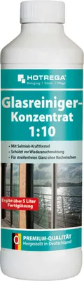Produktbild von HOTREGA Glasreiniger 1:10 Konzentrat 500ml, Reinigung Glasflächen, Reiniger Glas
