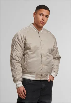 Obrázok produktu pre Bunda Urban Classics Racer Bomber Jacket chalkdust - S