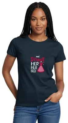 Produktbild von Spreadshirt Dirndl Ersatz | Mein Dirndl Hat Heute Frei Frauen T-Shirt, M, Navy
