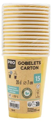 Productafbeelding van PROnappe 89119I 15, Wegwerp koffiebekers, 200,0 ml