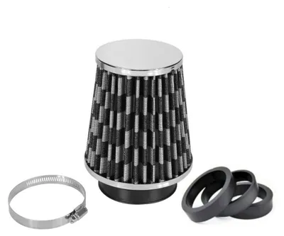 Immagine prodotto di Filtro aria sportivo universale da 155 mm, carbonio/cromo, conico, per auto