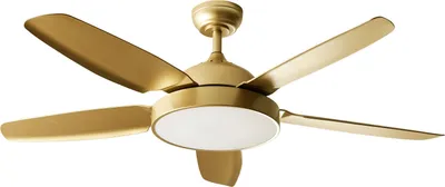 Produktbild von BELIANI Deckenventilator mit Licht Messing Metall Fernbedienung 5 Flügel 5 Geschwindigkeitsstufen Timer 3 Farblichtmodi Vor- und Rücklauf Wohnzimmer