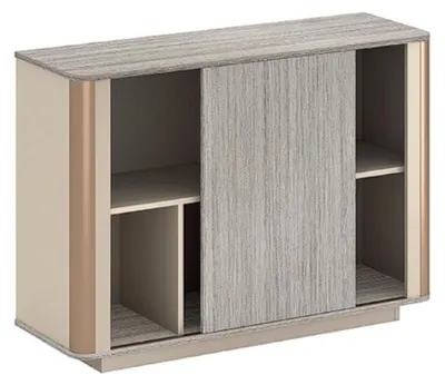 Immagine prodotto di Elegante credenza grigia per ufficio: mobile da design moderno per l'ufficio