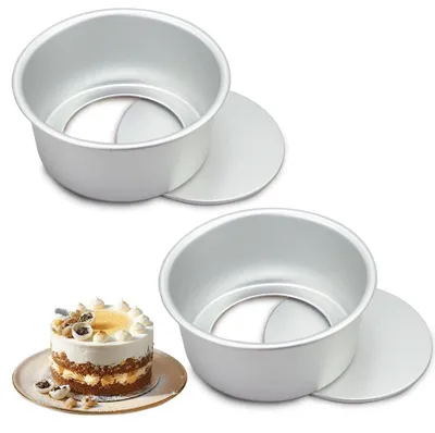 Image de Lot de 2 moules ronds de 9,5 cm avec revêtement antiadhésif