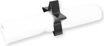 Produktbild von Echtwerk 4-teiliges Serviettenring-Set aus Edelstahl, Black-Edition, Serviettenhalter, Serviettenschnallen, Universal, Tischdekoration für Hochzeiten
