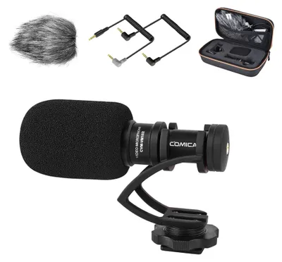 Produktbild von COMICA CVM-VM10II Kamera Richtmikrofon mit 3,5 mm TRS/TRRS – VM10 II B