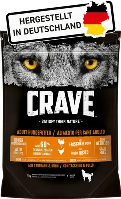 Produktbild von Crave MIT TRUTHAHN & HUHN, Adult, Huhn, Truthahn, 1 kg