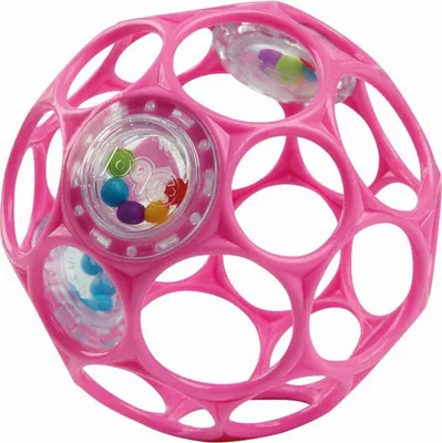 Produktbild von Oball Baby Rassel Schüttelball Sensorisches Spielzeug Greifball Pink