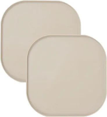 Produktbild von Famanu Futtermatte für Hunde und Katzen - Wasserfest und rutschfest, 26 x 26 cm, beige