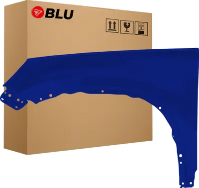 Immagine prodotto di BLU Parafango compatibile con VW Volkswagen Tiguan I 5N 5N2 LL5M Sinistra Blau IndienBlau | 2007-2016 | Anteriore | Verniciato | Pronto per il montaggio | Acciaio