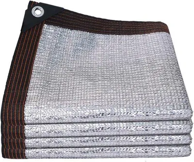 Produktbild von Famanu Schattenschutzgewebe - Atmungsaktiv mit Ringen - Für Garten, Terrasse, Balkon - UV-Schutz, Rechteckig 50cm Ringe