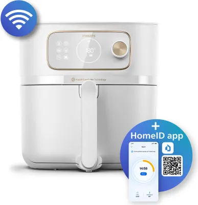 Produktbild von Philips 7000 series HD9876/25 Verbundene Airfryer-Kombi XXL, Heiluftfritteuse, 8,3 l, 2 kg, Rapid Air, 7 Person(en), Einzelbild