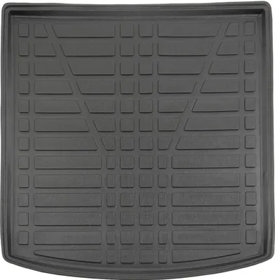 Image de Tapis De Coffre Sur Mesure Pour Volkswagen Golf Variant 5 / 6 2004-2012, Noir, Antidérapant, Bord Haut, Toutes Saisons
