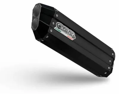 Image de Échappement slip-on GPR Hyper Sonic, noir titane, avec silencieux dB-Killer, pour Suzuki V-STROM DL/DE/SE 800, norme e5+