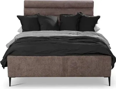 Produktbild von Bett Doppelbett Schlafzimmer 180сm Matratze Braun moderner Stil Hochwertig