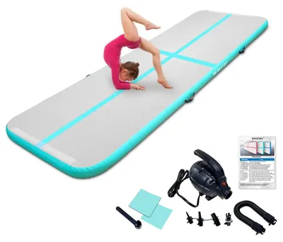 Produktbild von Luftmatte 3 m - Aufblasbare Gymnastikmatte - Antirutsch - Doppellag PVC - Wasserdicht