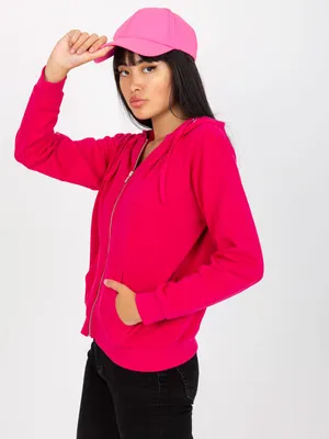 Zdjęcie produktu dla Basic Feel Good sweter damski z kapturem Lyoneve fuksja XL