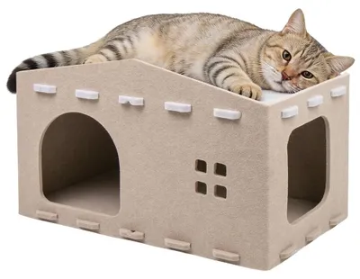 Immagine prodotto di Cuccia per gatti in feltro con lettino rimovibile