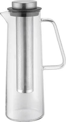 Image de WEIS Carafe en verre 1 litre avec filtre en acier inoxydable