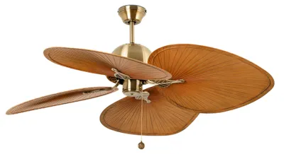 Image de Ventilateur de plafond avec chainette Cuba Or 132 cm