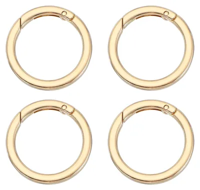 Produktbild von O-Ringe - Metall - Zur Befestigung - Hellgold - 4 Stück - 41 mm