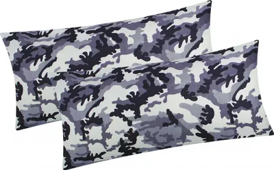 Produktbild von Renforcé Kissenbezug - 2er Set in 40x80cm - Camouflage - Kopfkissen-Bezug, Kissenhülle, Dekokissenbezug aus 100% Baumwolle (KY-200-3-40x80)
