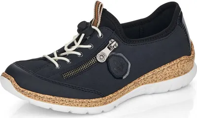 Zdjęcie produktu dla Niskie sznurowane buty Rieker w kolorze niebieskim, rozmiar 38