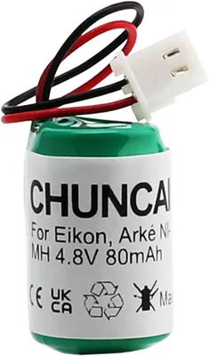 Obrázok produktu pre Ni-MH batéria, 4,8 V, 80 mAh, náhradná batéria pre svietidlá, rozmer 1,5 x 1,5 x 2,5 cm, kompatibilná