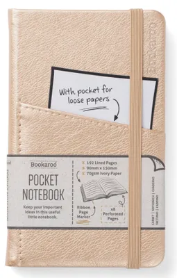 Image de Bookaroo Journal Pocket A6 Carnet de notes - Or