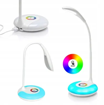 Immagine prodotto di Verk 01726 Lampada LED da tavolo touch, 16 LED SMD, 256 colori