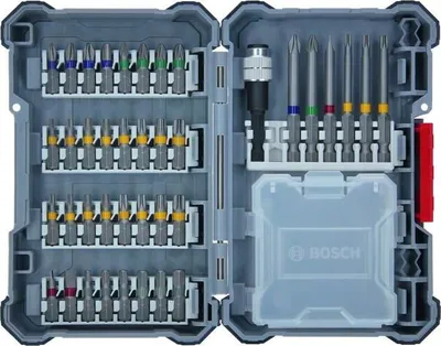 Produktbild von Bit-Einsatz-Set, Bosch Professional, 40-teilig, S2-modifizierter Stahl, Extra Hart