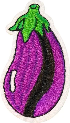 Produktbild von Auberginen-Eisen-Emblem-Aufnäher