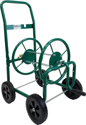 Produktbild von Schlauchwagen Basic 4 Räder 95,5 x 58 cm Stahl, für 50 m 3/4 Zoll Gartenschlauch grün