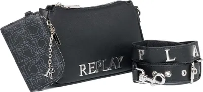 Produktbild von REPLAY Damen Umhängetasche FW3139 Saffiono Kunstleder Schwarz
