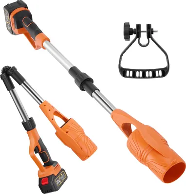 Obrázek produktu pro Akumulátorový foukač listí/vzduchový foukač – bezkartáčový motor – 18–21 V – s akumulátorem – pro zahradu, prach a nečistoty – sada 3