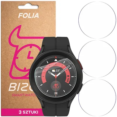 Produktbild von 3x Schutzfolie für den Bildschirm für Galaxy Watch 3 / 5 Pro 45mm, Bizon Watch HydroFlex